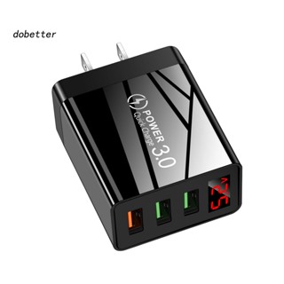 &lt;Dobetter&gt; อะแดปเตอร์ชาร์จโทรศัพท์มือถือ 3A พอร์ต USB 3 พอร์ต ปลั๊ก EU UK US