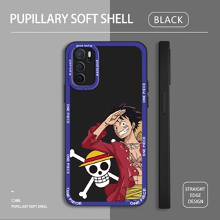 เคส OPPO A16 A16K A16E A54 A55 A74 4G 5G A94 A95 Reno 5F F19 Pro เคสโทรศัพท์ซิลิโคน TPU แบบนิ่ม ลายลูฟี่ ป้องกันกล้อง กันกระแทก