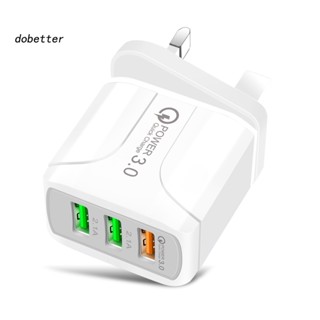 &lt;Dobetter&gt; อะแดปเตอร์ชาร์จ USB 3 พอร์ต 51A QC30 สําหรับ iPhone