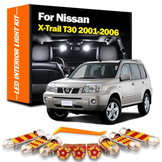 ชุดไฟอ่านหนังสือ LED อุปกรณ์เสริม สําหรับ Nissan X-Trail Xtrail X Trail T30 2001 2002 2003 2004 2005 2006 10 ชิ้น