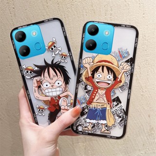 Ready Stock New Phone Case เคส Infinix Smart7 X6515 Tecno POP 7 POP7 Pro Spark GO 2023 Casing Creativity Cartoon Run Luffy Transparent Ultra-thin Silicone Anti-fall Soft Case เคสโทรศัพท