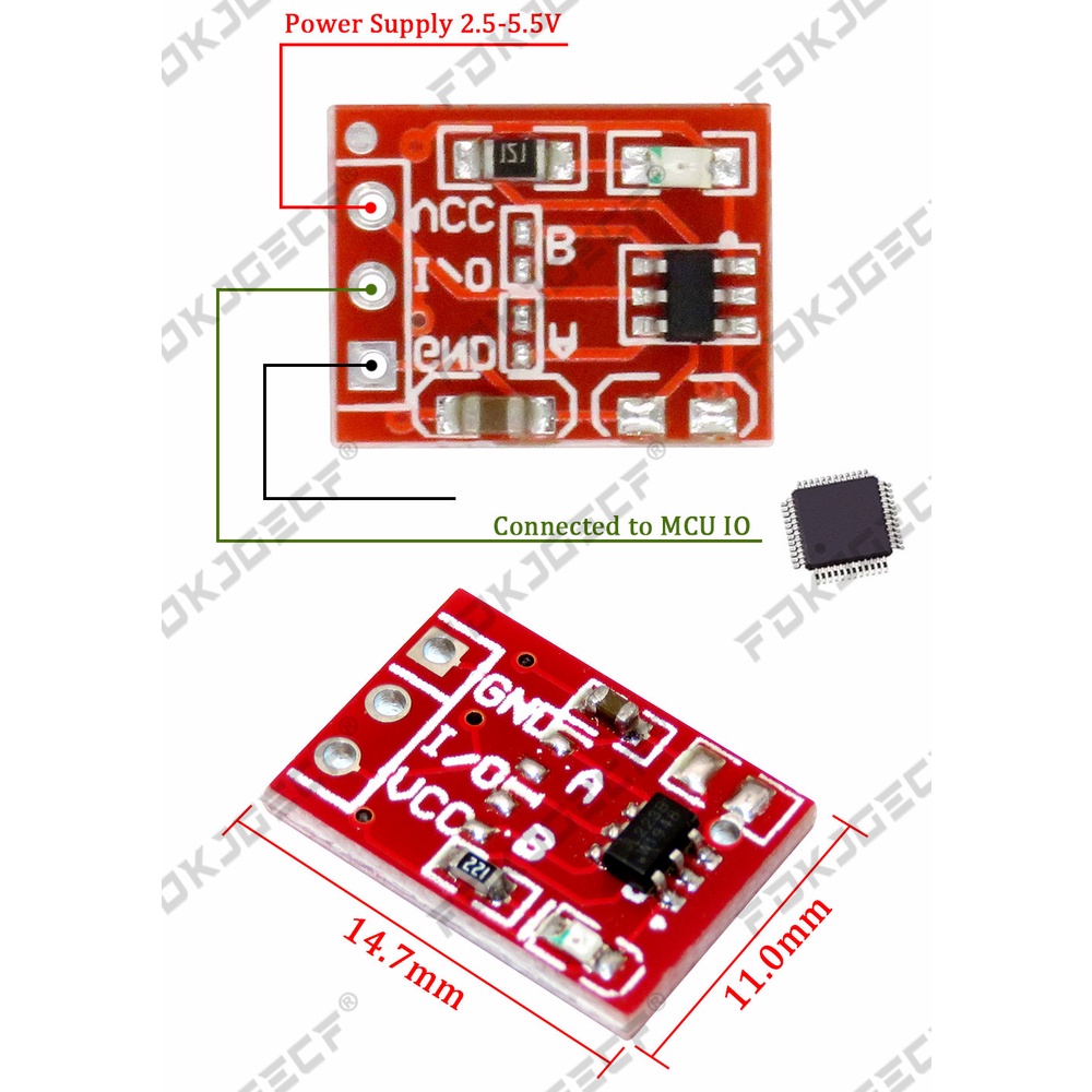 โมดูลสวิตช์สัมผัสดิจิทัล TTP223 TTP224 TTP226 TTP229 1 4 8 16 ช่อง ...