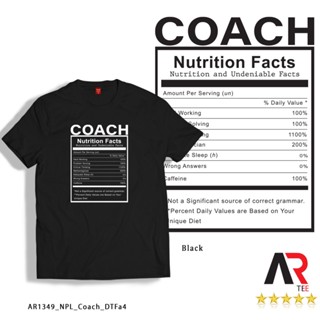 AR Tees Coach Nutrition Facts Customized Shirt Unisex T-shirt for Women and Men_02