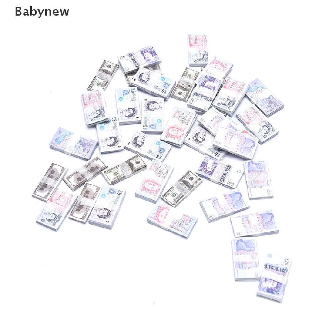 lt-babynew-gt-ธนบัตรจิ๋ว-1-12-อุปกรณ์เสริม-สําหรับตกแต่งบ้านตุ๊กตา-ลดราคา-10-ชุด