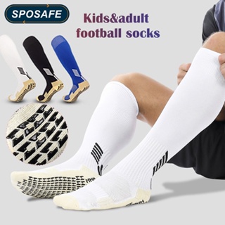Sposafe ถุงเท้ากีฬาฟุตบอล กันลื่น ระบายอากาศได้ดี สําหรับเด็ก และผู้ใหญ่ 1 คู่