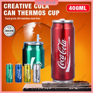350ML Coke Thermos Travel Mug Vacuum Insulated Thermos Coke Cans Keep Cold/Warn Straw Cups