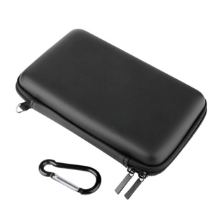 Cool Black EVA Skin Carry Hard Case Bag Pouch 18.5 x 11 x 4.5 cm For Nintend 3DS LL with Strap อุปกรณ์เสริมสำหรับเล่นเกม