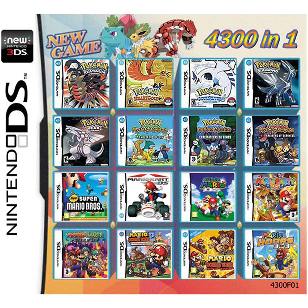 The English 3DS NDS game card supports any system with DS NDS NDSL NDSi