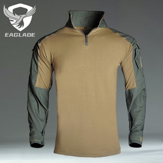 Eaglade เสื้อยืด แขนยาว ลายกบยุทธวิธี YDJX-G3CX สีเขียว สําหรับผู้ชาย