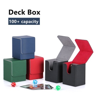 100+ แรงแม่เหล็ก deck box yugioh ptcg  leather กล่องเก็บของ กล่องสะสมการ์ด