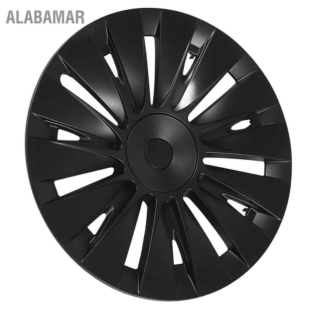 alabamar-4pcs-19in-ฝาครอบดุมล้อเคลือบสีดำสปอร์ตขอบล้อเปลี่ยนฝาครอบสำหรับ-tesla-รุ่น-y-2020-ถึง-2023