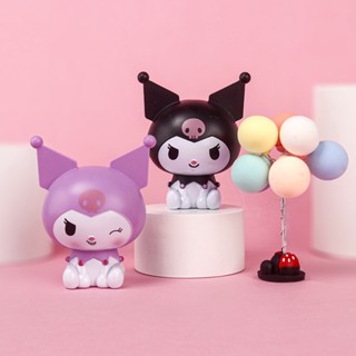 ตุ๊กตาฟิกเกอร์ Sanrio Kuromi Cinnamoroll Kawaii ของเล่นสําหรับตกแต่งบ้าน