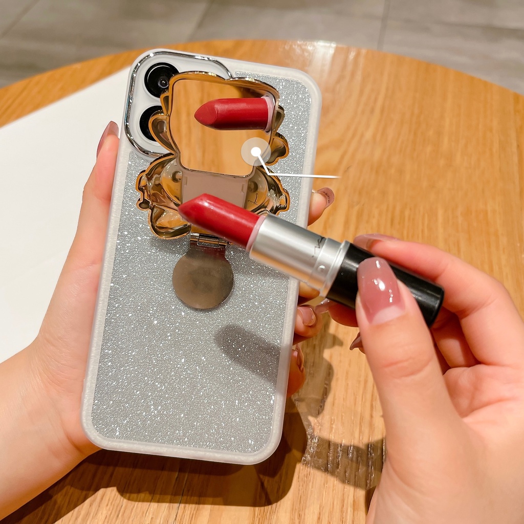 เคสโทรศัพท์มือถือแบบนิ่ม-ลายแมวคิตตี้-พร้อมกระจกขาตั้ง-สําหรับ-samsung-a54-5g-a34-a24-a14-4g-a04s-a04e-a04-a73-a53-a33-a23