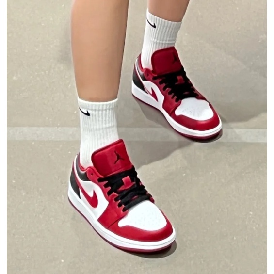 nike-air-jordan-1-low-black-toe-ของแท้-100