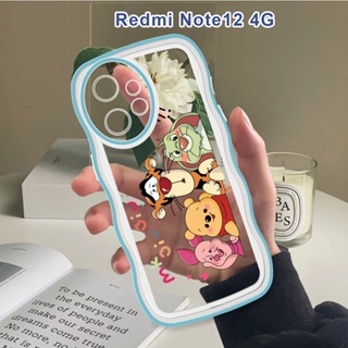 สําหรับ Redmi Note 12 Pro 4G 5G Note 12 Pro เคสโทรศัพท์มือถือแบบนิ่ม กันกระแทก กันรอยกล้อง ลายวินนี่ เดอะ พูห์ แฟชั่น