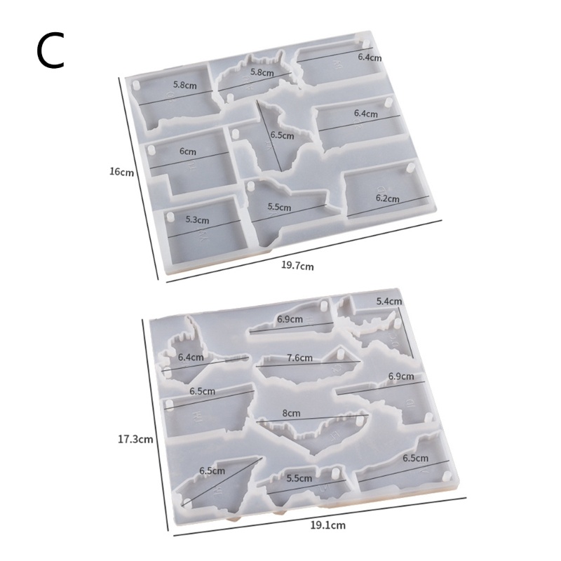 แม่พิมพ์ซิลิโคนเรซิ่น-อีพ็อกซี่-รูปแผนที่-สําหรับทําเครื่องประดับ-พวงกุญแจ-diy