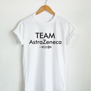 TEAM ASTRAZENECA ทีม แอสตร้าเซเนก้า เสื้อยืด เสื้อยืดสกรีน เสื้อยืดฉีดวัคซีน เสื้อยืดตลกๆ เสื้อยืดวัยรุ่น