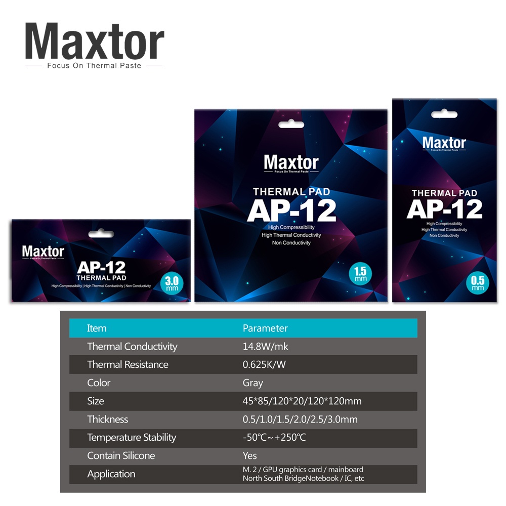 แผ่นซิลิโคนระบายความร้อน-maxtor-m-2-nvme-ssd-thermal-pad-120x20mm