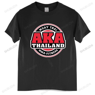 Men Cotton T Shirt Summer Brand Tshirt Aka Thailand Gym Logo Muay Thai Mma Kick Boxing brand tee-shirt homme tops_02