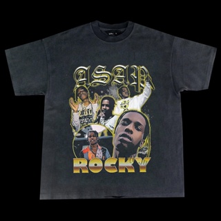 [Hip Hop Vintage] วินเทจ 90s Hip Hop เสื้อยืด Retro Top Tees Tupac Travis Rap aเสื้อยืด เสื้อยืดผ้าฝ้ายพิมพ์คุณภาพสูง