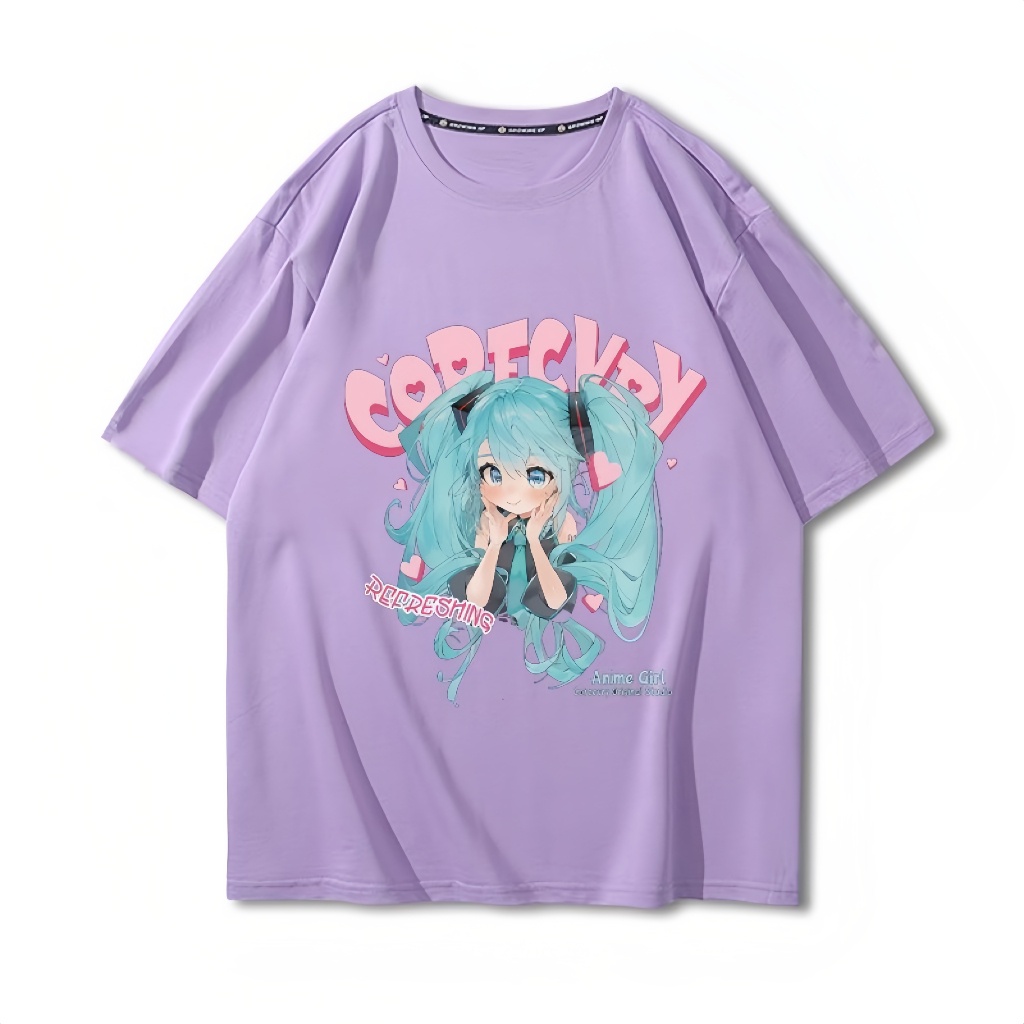 hatsune-miku-เสื้อแขนสั้นผู้ชายและผู้หญิง-2023-ฤดูร้อนใหม่ผ้าฝ้ายญี่ปุ่น-all-match-เสื้อยืดแนวลำลอง-เสื้อผ้า