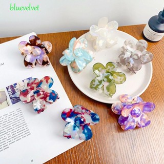 BLUEVELVET กิ๊บติดผมอะคริลิค ลายดอกไม้ สวยหรู สไตล์วินเทจ ขนาดใหญ่ สําหรับผู้หญิง