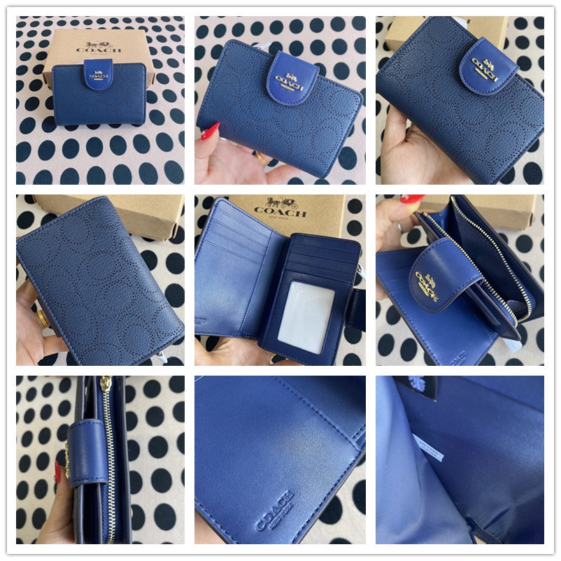 embossed-signature-wallet-f74547-f73117-c4768-แท้-coac-h-กระเป๋าสตางค์ใบสั้นผู้ชาย