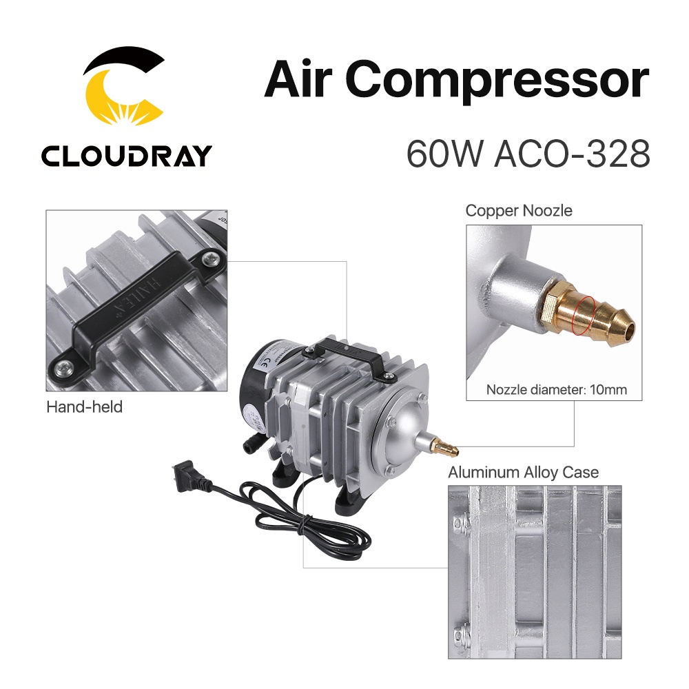 cloudray-60w-เครื่องปั๊มลมไฟฟ้า-แม่เหล็ก-สําหรับเครื่องแกะสลักเลเซอร์-co2-aco-328