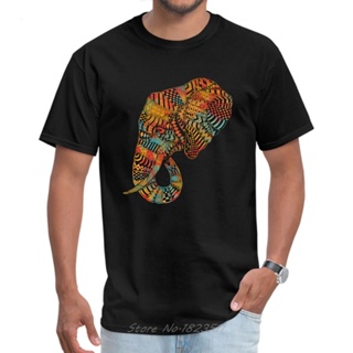 Watercolor Art T shirt Men Om Ganesha Elephant Tshirt O Neck T Shirt Summer Short Sleeve Fashion 100% Cotton Luxury Tees
