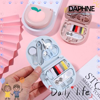 ♫Daphne♫ กล่องเก็บเข็มเย็บผ้า ขนาดเล็ก แบบพกพา พิมพ์ลายการ์ตูนน่ารัก แบบมืออาชีพ DIY