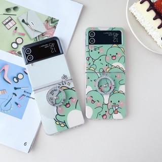 เคสโทรศัพท์มือถือ ฝาพับ บาง น่ารัก เรียบง่าย สําหรับ Samsung Galaxy Z Flip 4 Z Flip 3 Samsung Z Flip4 Z Flip3