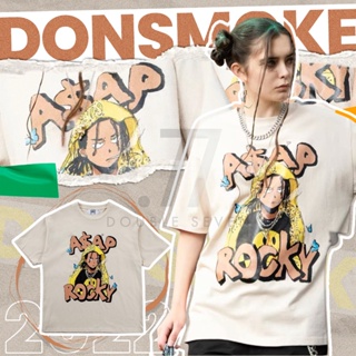  พิมพ์ลาย เสื้อยืด พิมพ์ลายกราฟฟิค "I Dont Smoke" DonSmoke "ASAP Rocky" สไตล์สตรีท สําหรับผู้หญิง และผู้ชาย
