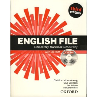 (Arnplern) : หนังสือ English File 3rd ED Elementary : Workbook without Key +CD-ROM (P)