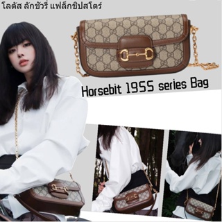 Gucci /Horsebit 1955 series กระเป๋าสะพายไหล่/กระเป๋าผู้หญิง