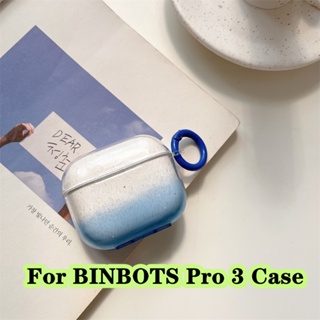 【จัดส่งรวดเร็ว】เคสหูฟัง แบบนิ่ม แบบใส สีม่วง สําหรับ BINBOTS Pro 3 Pro 3