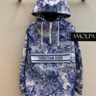 WH6K DIO R 2023 early autumn new fashion retro loose temperament animal jungle pattern hooded jacket