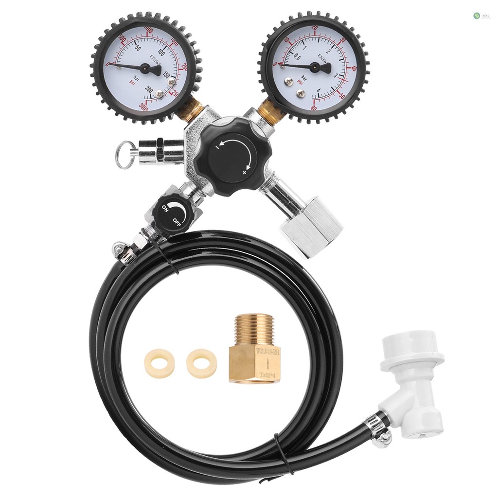 พร้อมส่ง-วาล์วควบคุมแรงดันเบียร์-co2-0-3000-psi