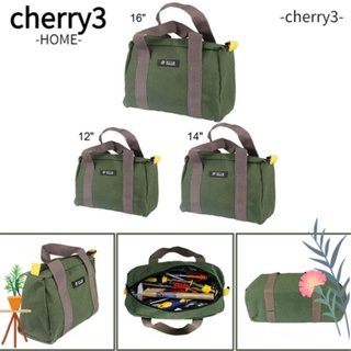 Cherry3 กระเป๋าผ้าแคนวาส แบบพกพา สําหรับจัดเก็บเครื่องมือช่าง