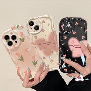 เคสโทรศัพท์มือถือ ลายดอกทิวลิป หัวใจ สีชมพู สําหรับ Vivo Y36 Y17s Y16 Y02 Y27 Y11 Y35 Y17 Y22 Y15s Y91 Y21 Y15 Y21s Y33 Y12s Y31 Y20i Y91C Y12 Y22s Y30 Y20 Y51 Y15A Y20s Y12i Y50