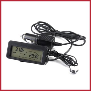 เครื่องวัดอุณหภูมิภายในรถยนต์ 12V พร้อมหน้าจอ LCD ดิจิทัล สําหรับรถยนต์ bhsydth