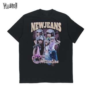 ข้อเสนอพิเศษ Kaos NewJeans Bootleg Kpop เสื้อยืด สีดํา สีเหลืองS-5XL