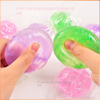 Glitter Steamed Bun ยัดไส้ Maltose Ball Decompression Vent Toy Pop It Transparent Ice Ball Press Toys -FE