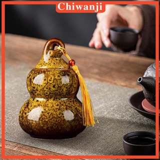 [Chiwanji] กระปุกเซรามิค ใส่ชา พร้อมฝาปิด 200 มล. สําหรับตกแต่งห้องครัว ห้องรับประทานอาหาร