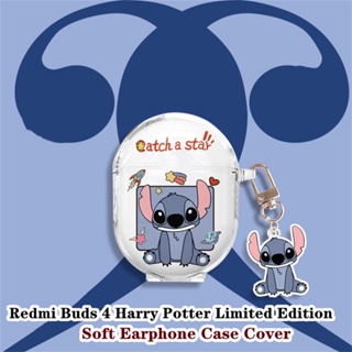【ลดราคา】เคสหูฟังนิ่ม แบบใส ลายหมีสตรอเบอร์รี่ สําหรับ Redmi Buds 4 Harry Potter Limited Edition