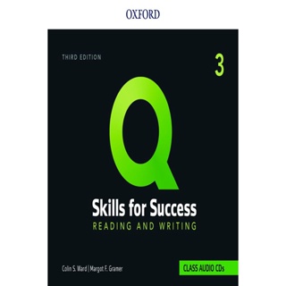 Bundanjai (หนังสือเรียนภาษาอังกฤษ Oxford) Q : Skills for Success 3rd ED 3 : Reading and Writing Audio CDs