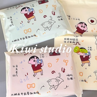 Kiwistudio 【แพ็คละ 50 ชิ้น】ถุงใส่ของ กันน้ํา ลายการ์ตูนชินจัง สําหรับใส่เครื่องบิน 1HCYK157