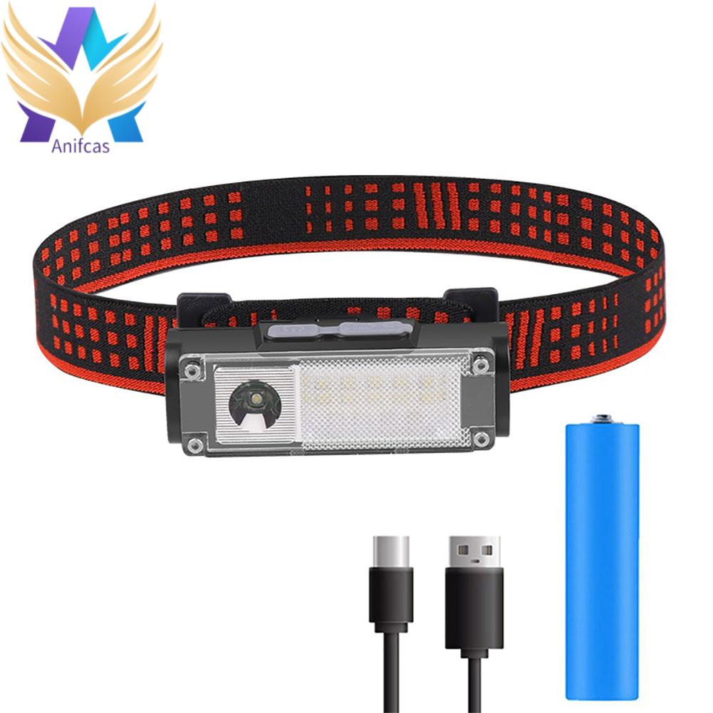anifcas-th-xpe-ไฟหน้า-led-4-เกียร์-400lm-กันน้ํา-สําหรับวิ่ง-ตั้งแคมป์