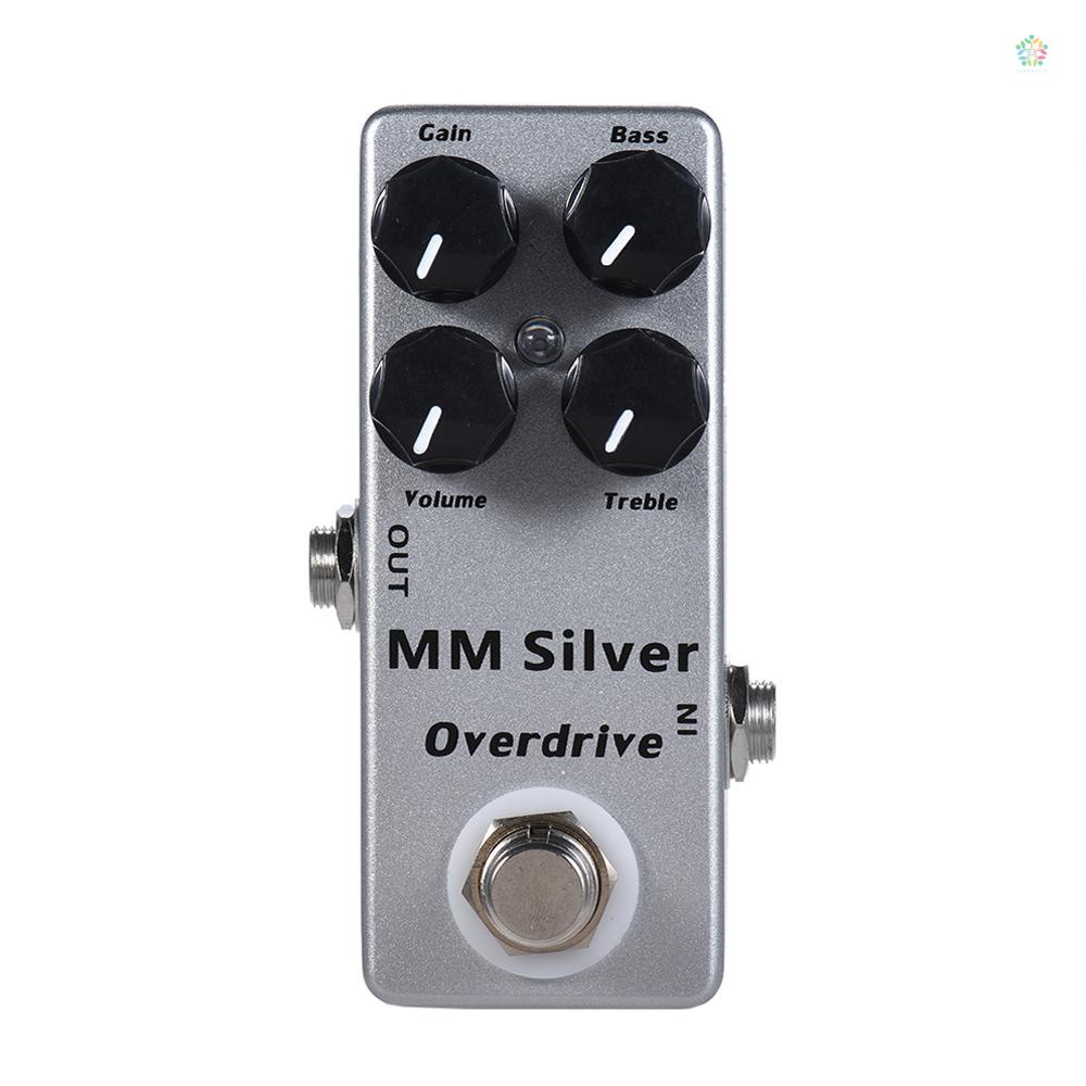 audioworld-moskyaudio-mm-แป้นเหยียบเอฟเฟคกีตาร์ไฟฟ้า-แบบโลหะ-สีเงิน