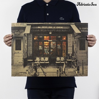 [ADS]❃โปสเตอร์กระดาษคราฟท์ สไตล์วินเทจ สําหรับตกแต่งผนังร้านอาหาร บาร์ ร้านกาแฟ