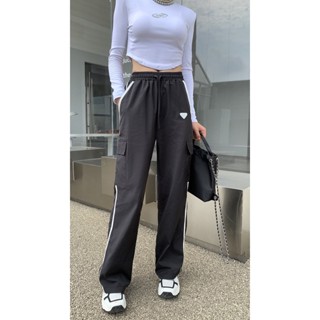 IRMO PRA * A 2023 spring and summer new letter triangle logo big pocket tooling design casual overalls womens trousers